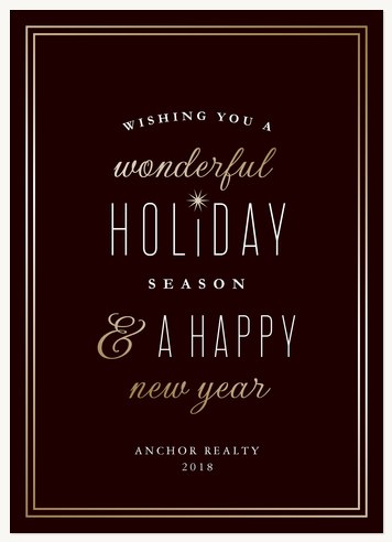 Business Holiday Cards, Modern Magic Design