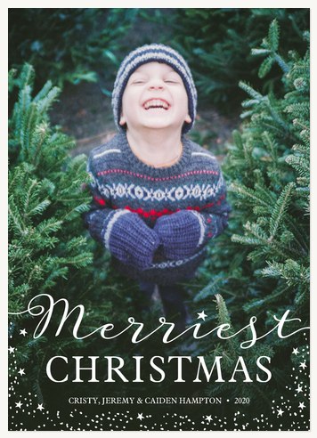 Sprinkled Stardust Photo Holiday Cards