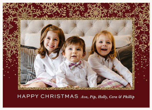 Cascading Snowfall Christmas Cards