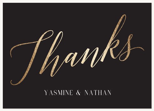 Thank You Cards , Gilded Love Design
