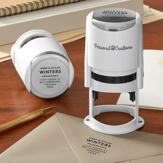 Contemporary Capitals SelfInking Stamp Personal Creations