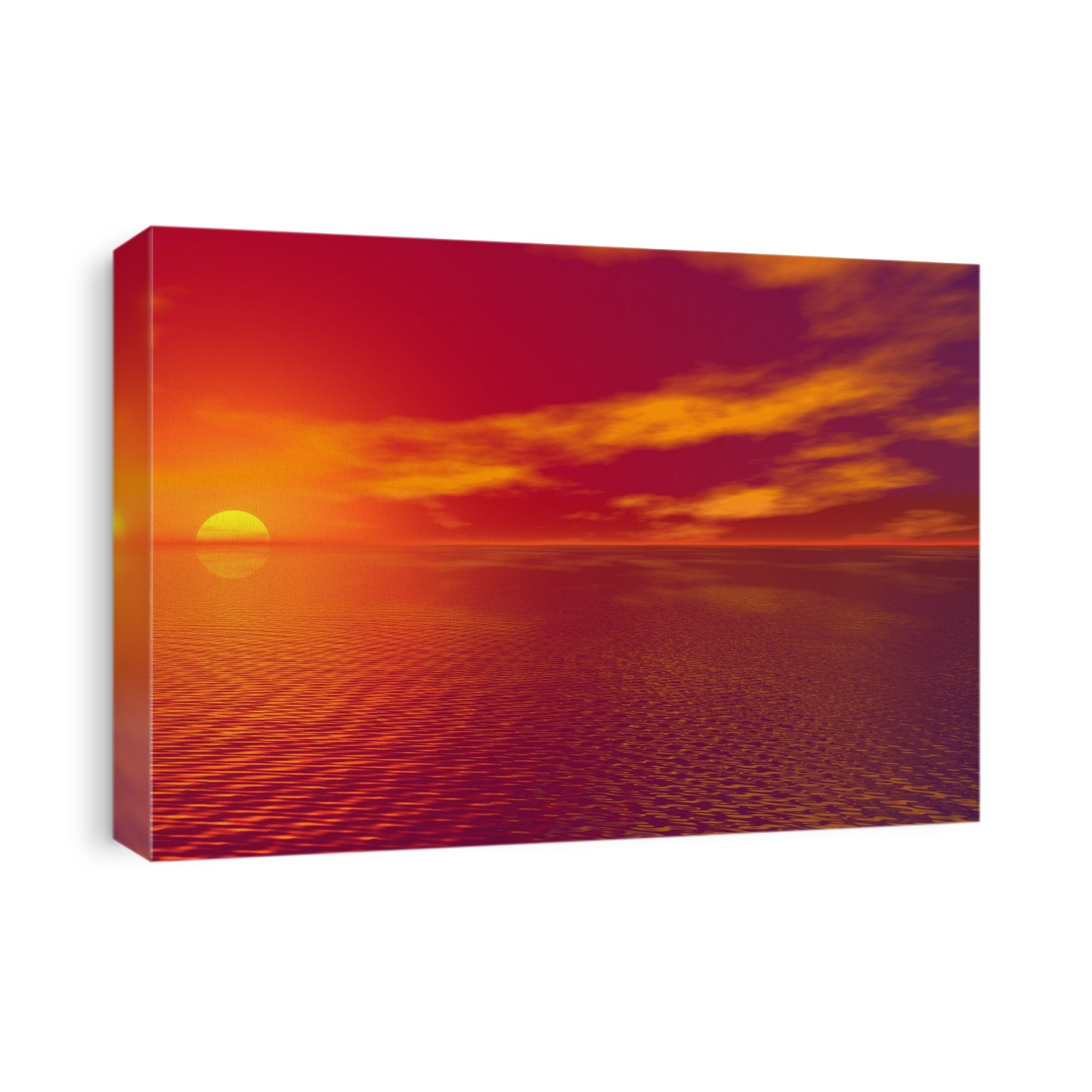 Sunset Over The Water