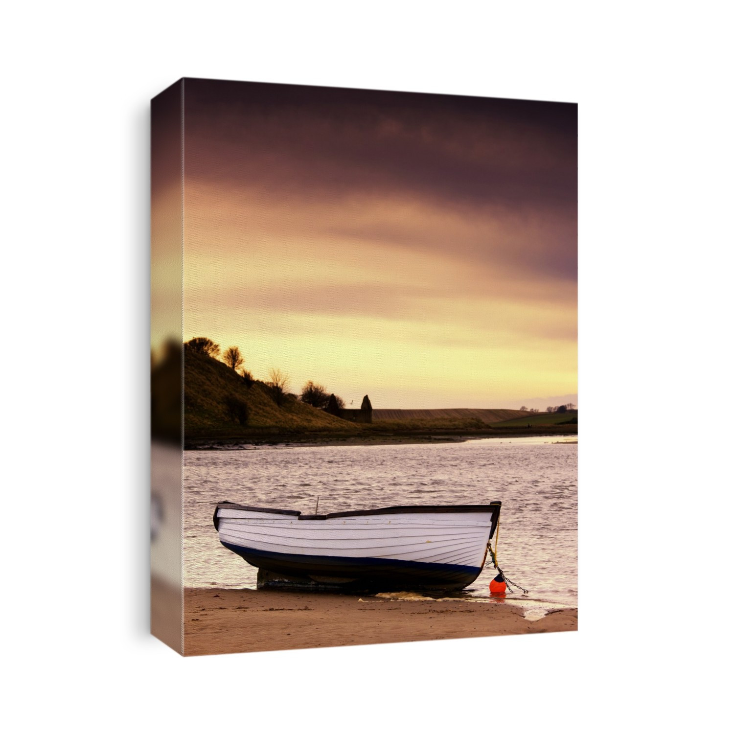 Boat On Seashore, Alnmouth, Northumberland, England