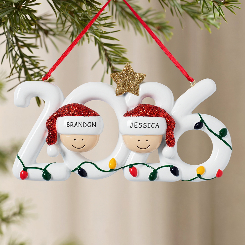 2026 Holiday Family Couple Ornament