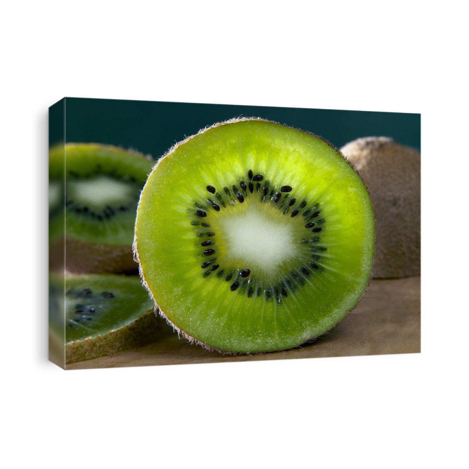 Kiwi fruit (Actinidia chinensis). This fruit is an excellent source of vitamin C. Despite its name it is native to China.