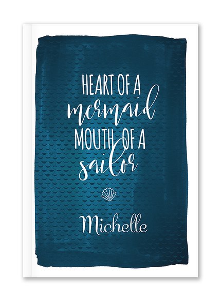 Custom Journals, Mermaid Fin Design