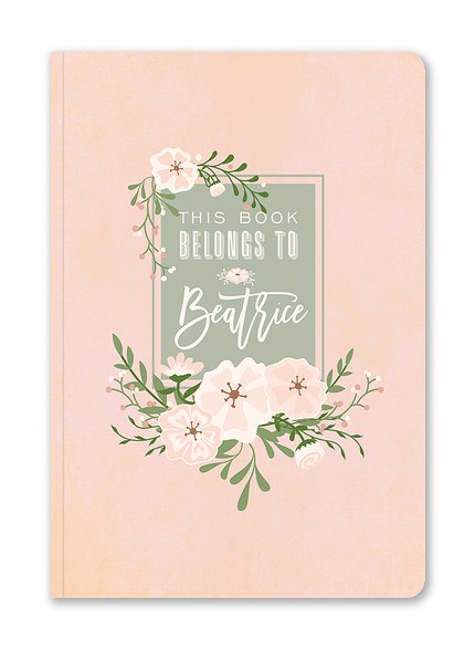 Custom Journals, Fresh Blossoms Design