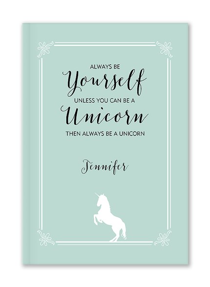 Custom Journals, Be A Unicorn Design