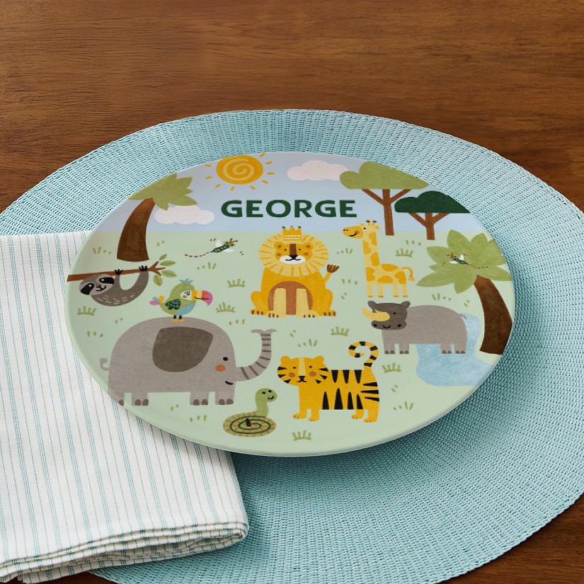 Jungle Animals Plate