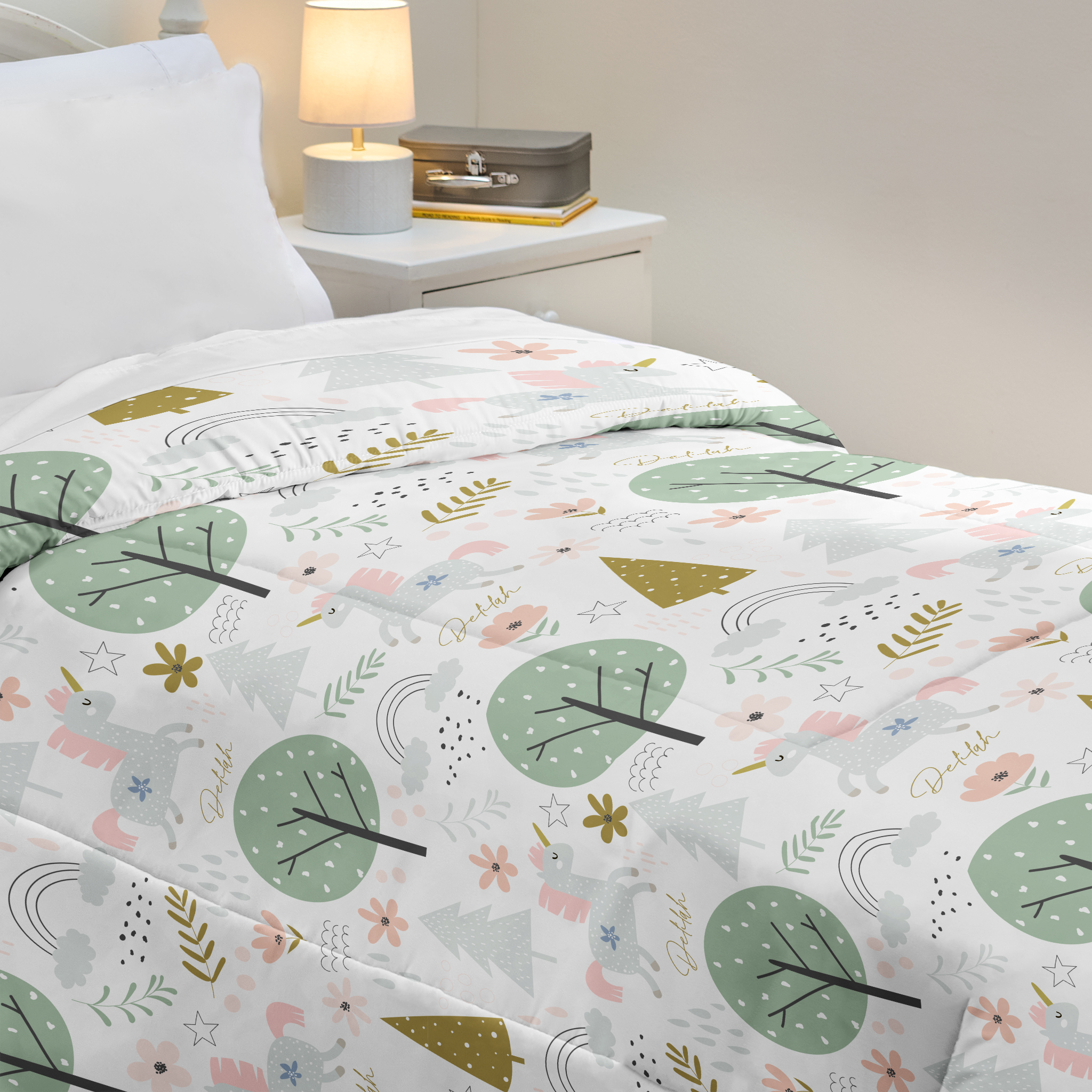 Spring Unicorns Comforter