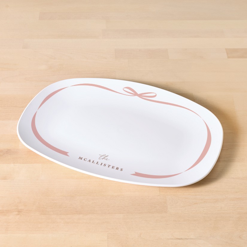 Bow Border Platter