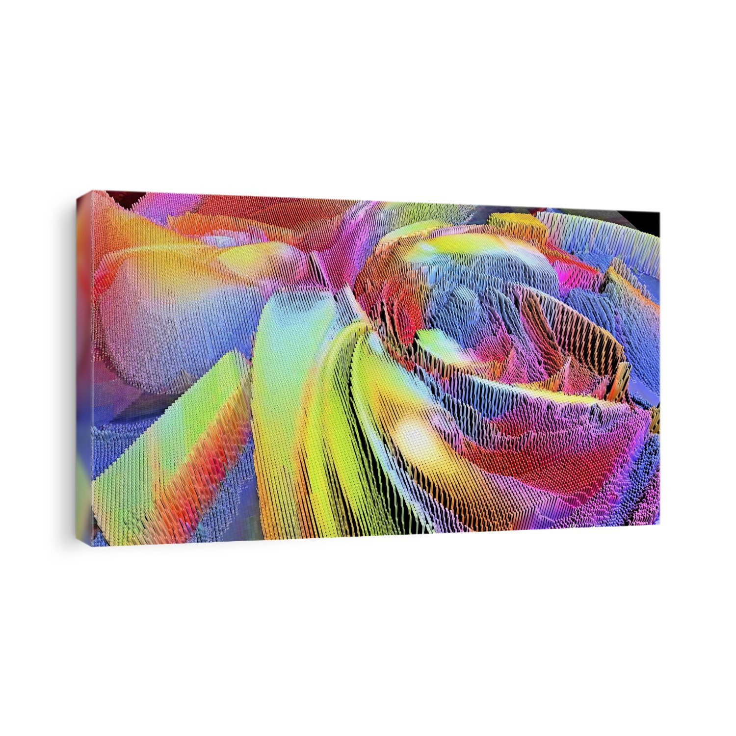 Abstract 3D landscape background illustration.
