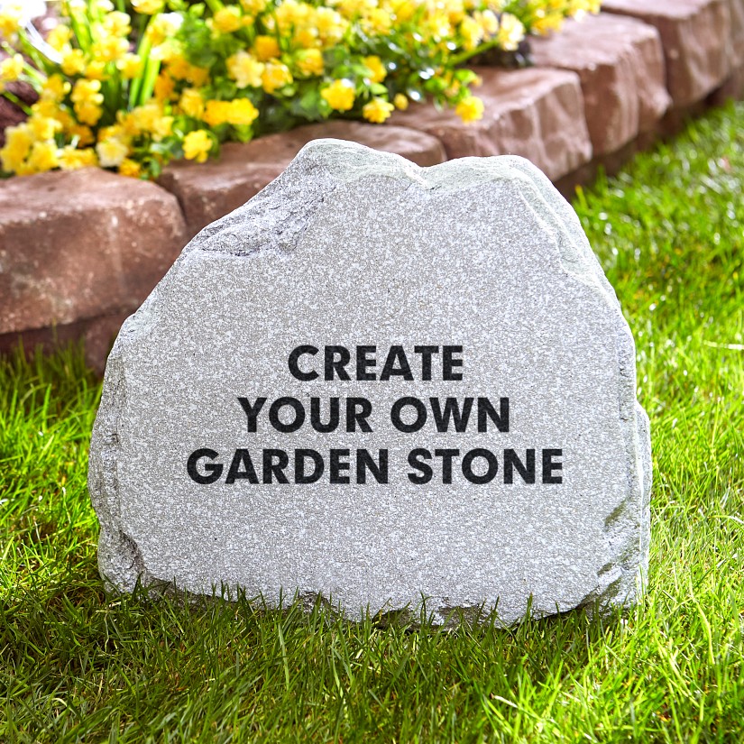 Create Your Own Standing Garden Stone