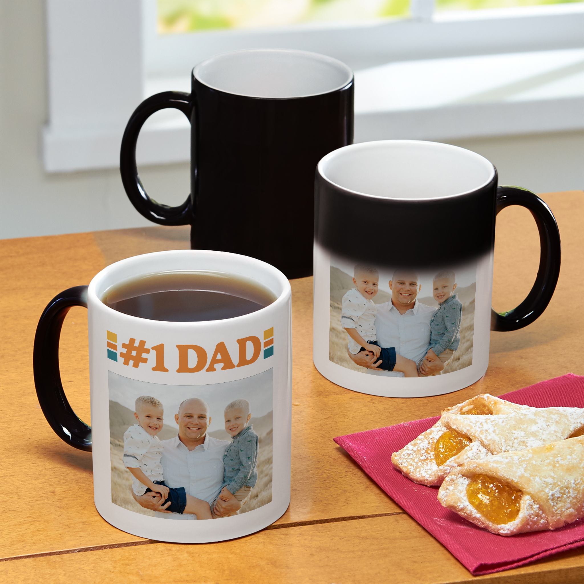 #1 Dad Photo Color Changing Mug