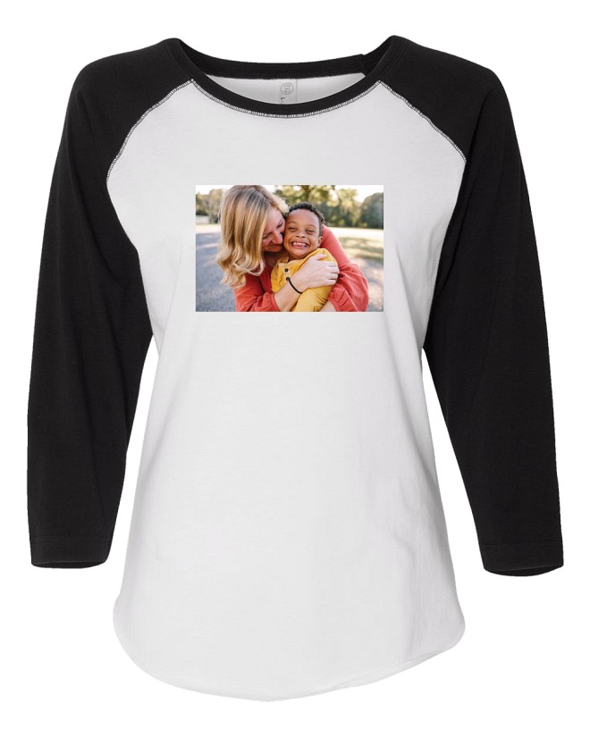 Women's Picture-Perfect Photo Raglan Sleeve Baseball T-shirt