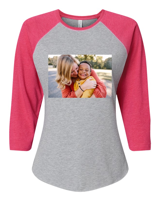 Women's Picture-Perfect Photo Raglan Sleeve Baseball T-shirt