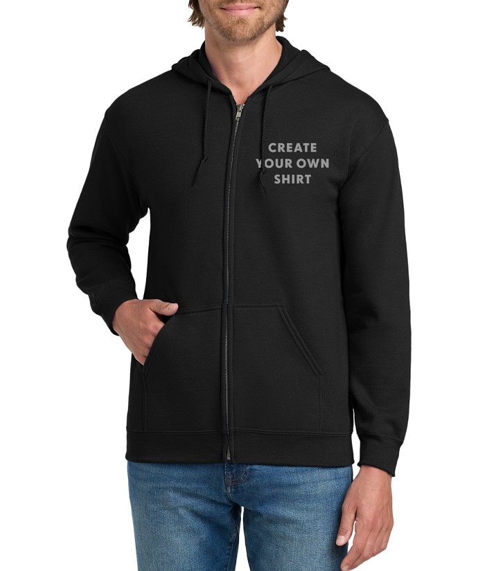 Gildan® Men's Create Your Own Full Zip Hooded Sweatshirt