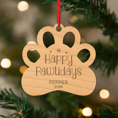Pet Laser Cut Wood Ornament