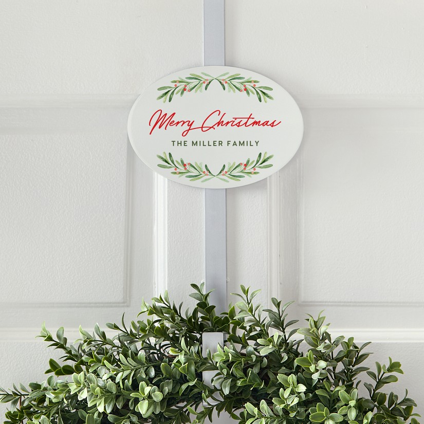 Merry Christmas Wreath Holder
