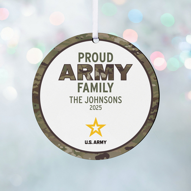 U.S. Army® Proud Family Round Ornament