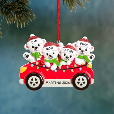 Polar Bear Getaway Family Ornament