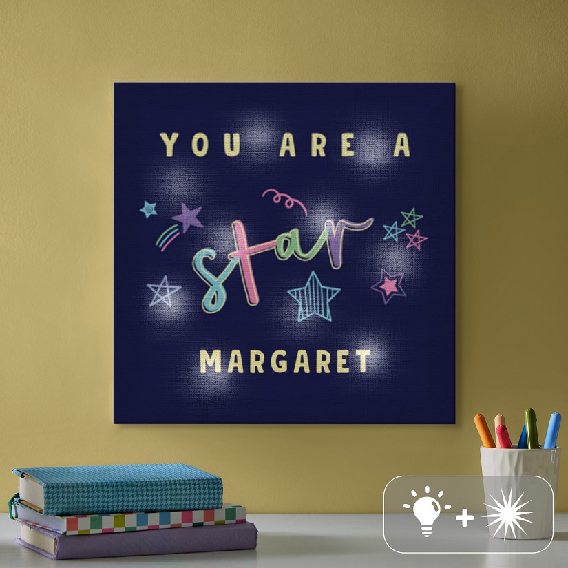 TwinkleBright® LED You Are A Star Canvas