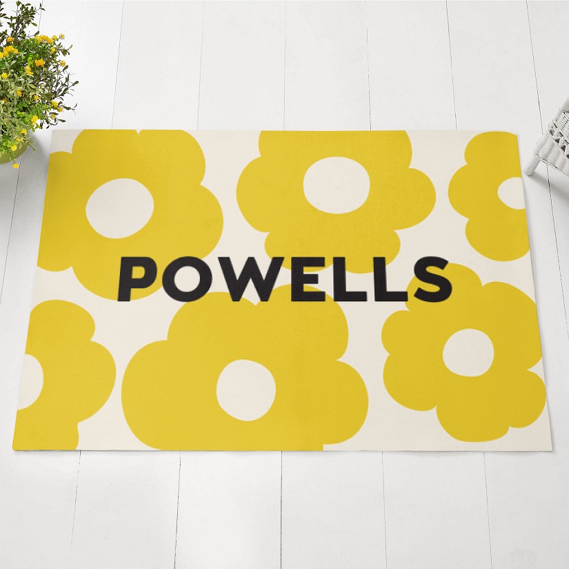 Floral Welcome Oversized Mat