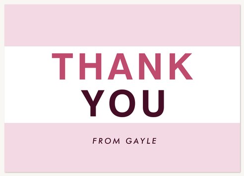 light borders thank you card borders