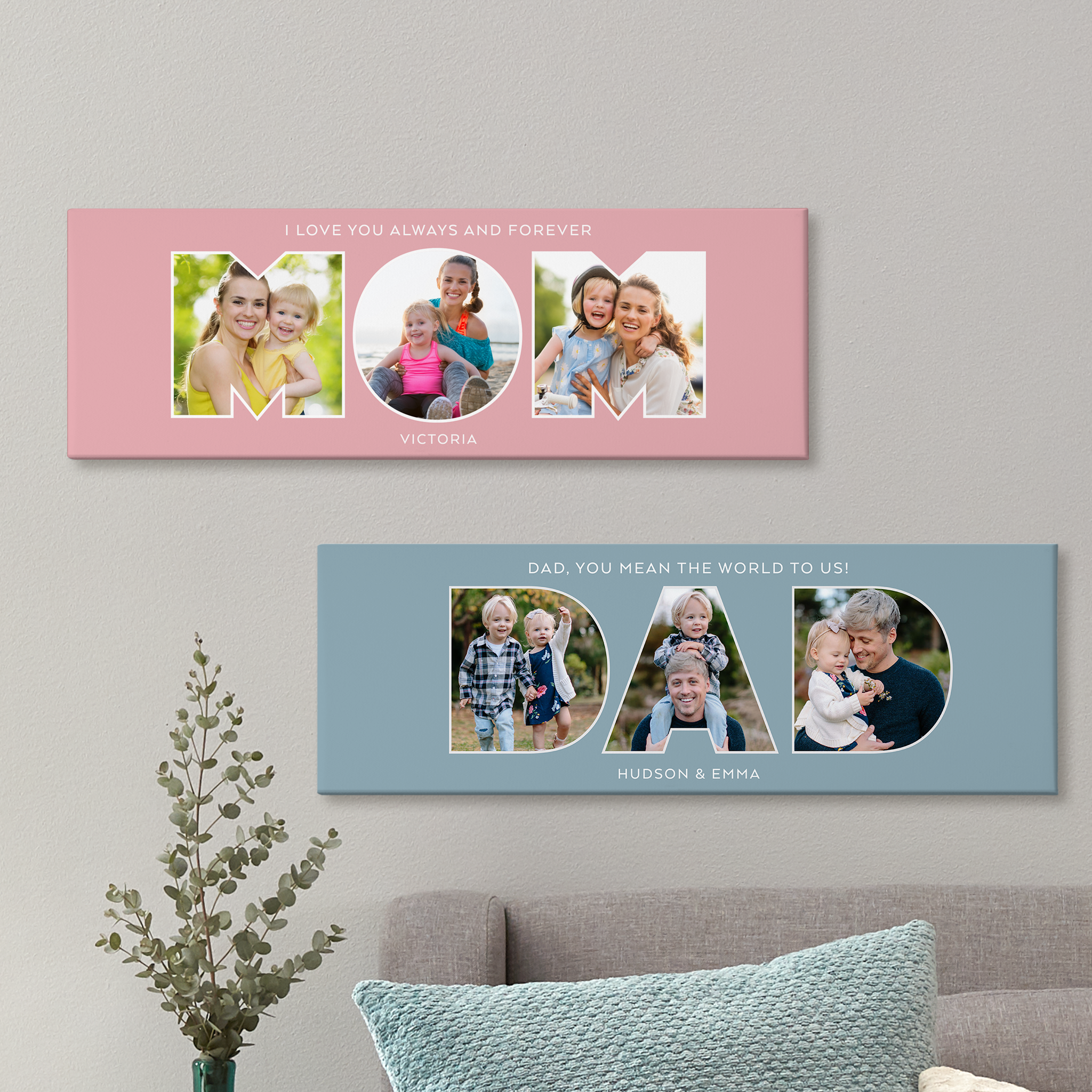 Typography Photo Canvas Collection