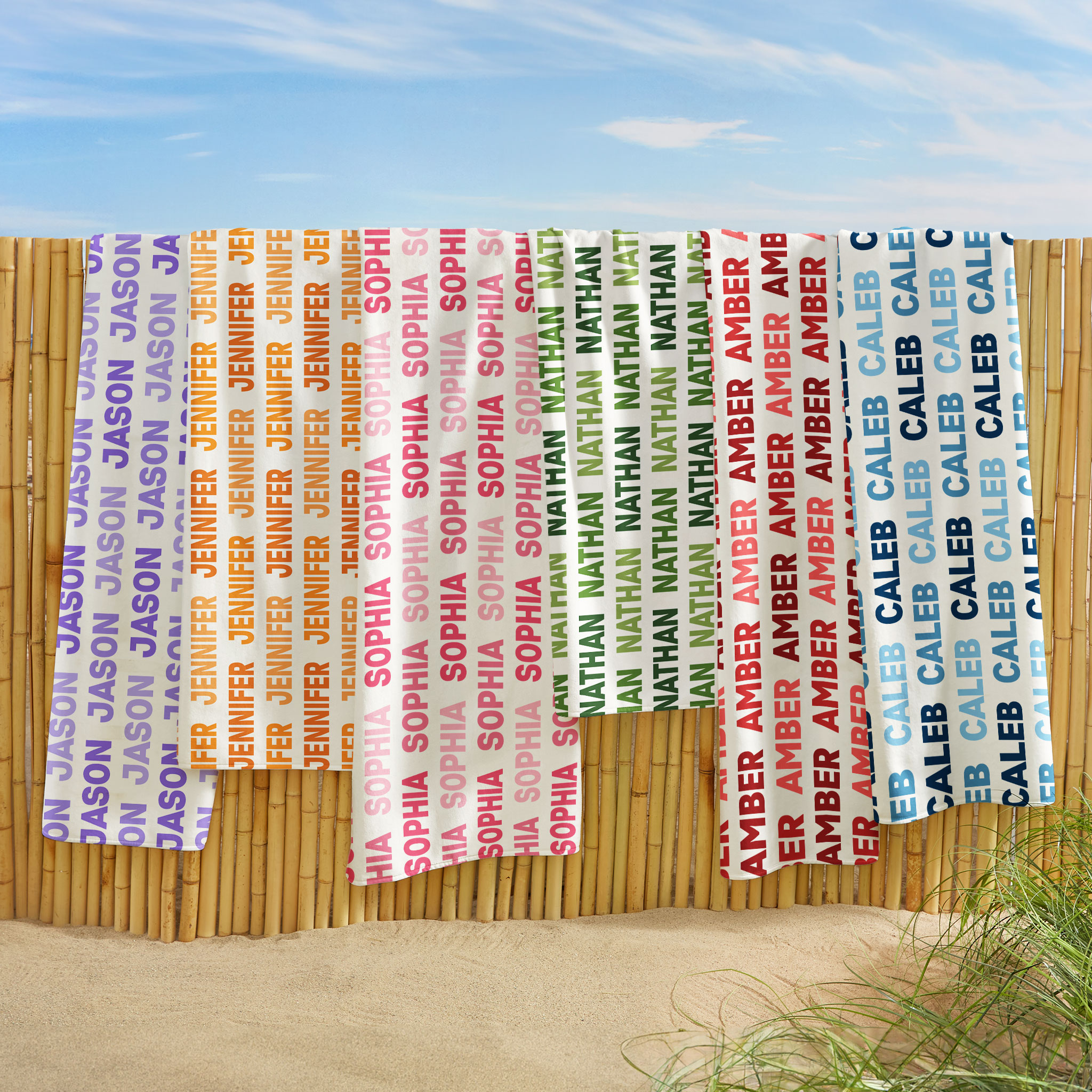 Colorful Name Towel