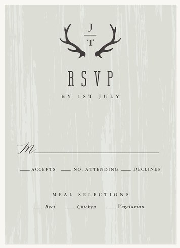 wedding rsvp cards woodland lodge rsvp wedding card