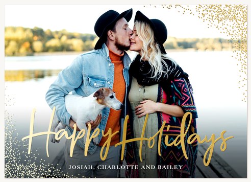Holiday Sparkle Personalized Holiday Cards