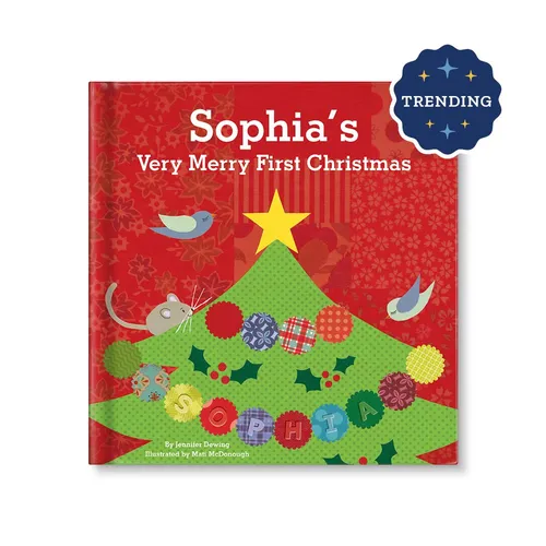 Baby's First Christmas Personalized Board Book