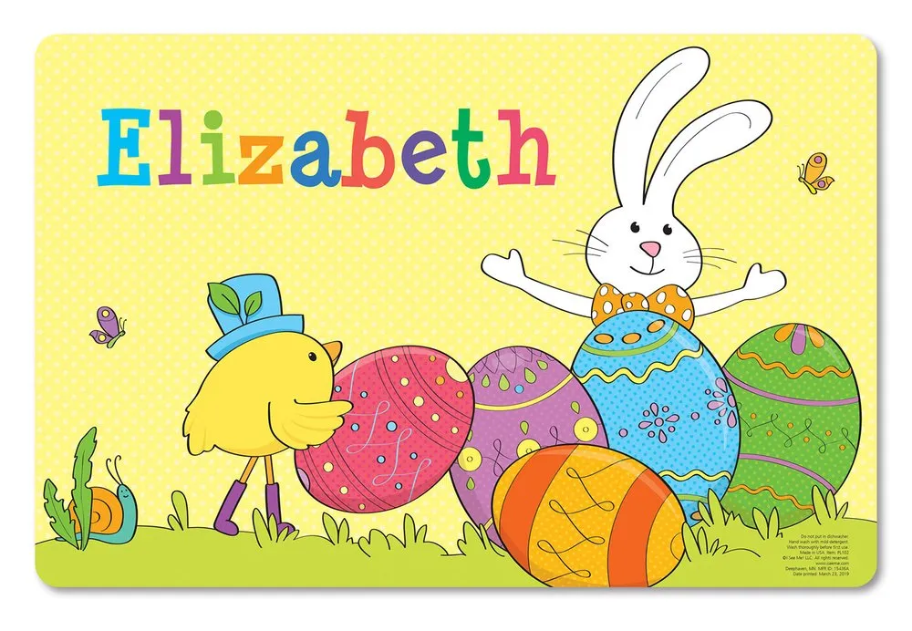 Egg-Cellent Easter Personalized Placemat