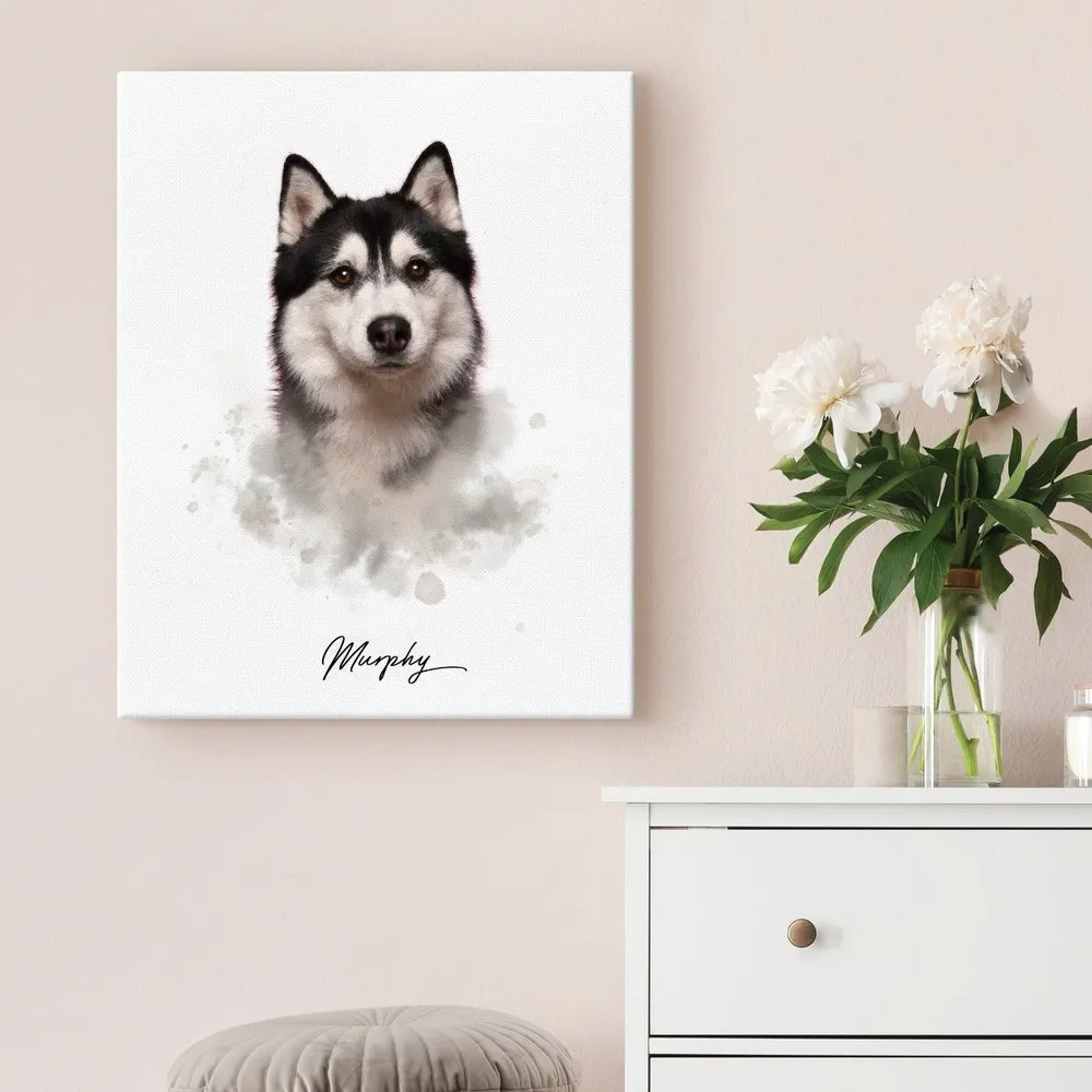 Personalized Pet Portrait Canvas 16 x 20