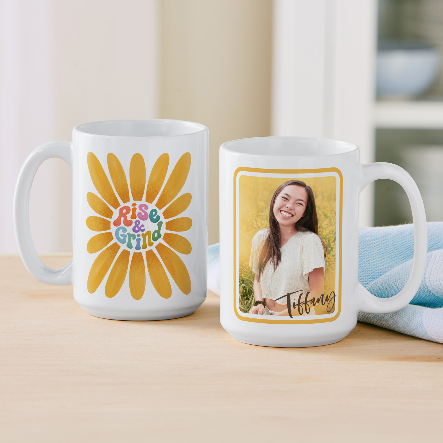 Rise & Grind Photo Mug