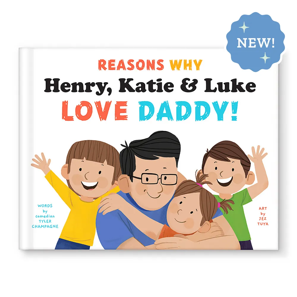 Reasons Why We Love Daddy Personalised Book - 3 Children