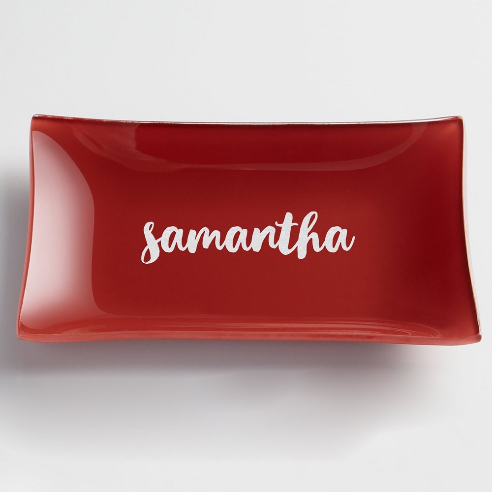 Any Message Red Glass Catchall