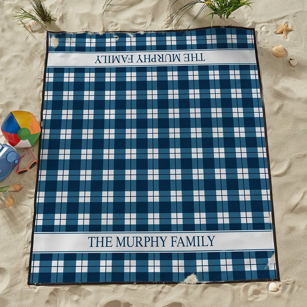 Perfect Plaid Beach Blanket