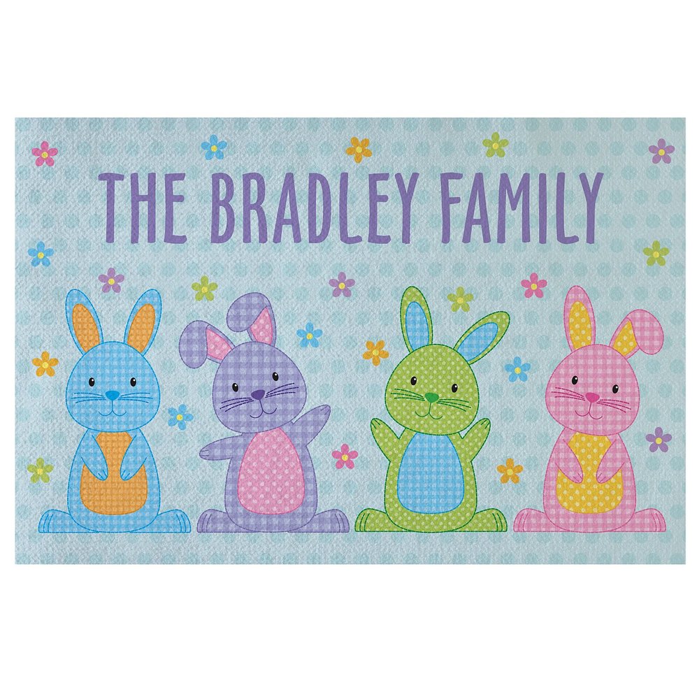 Polka Dot Bunnies Doormat - 24X36