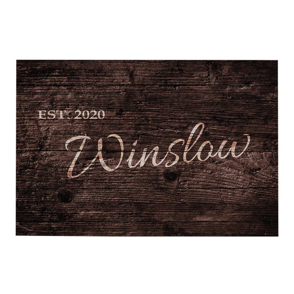 Family Scripted Name Doormat-24x36