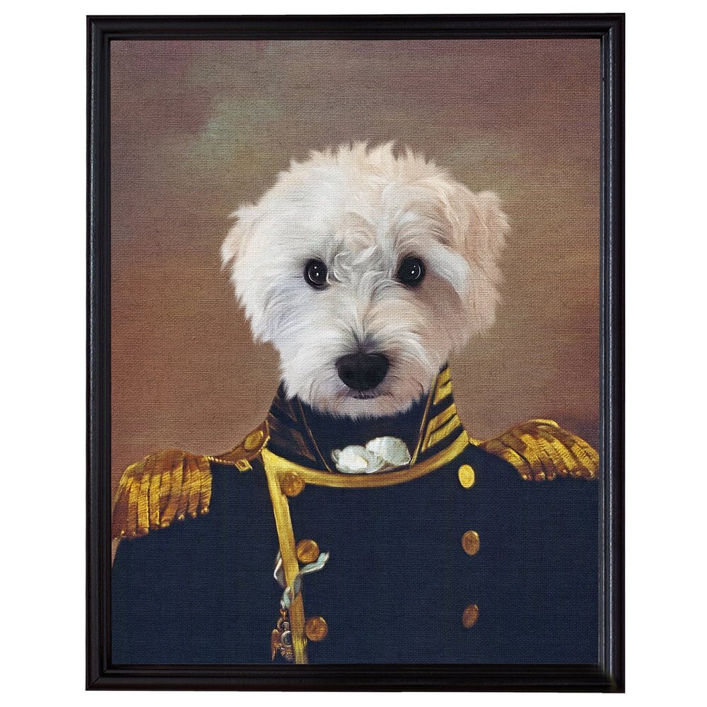 The Admiral Pet Photo Portrait-Framed-16x20