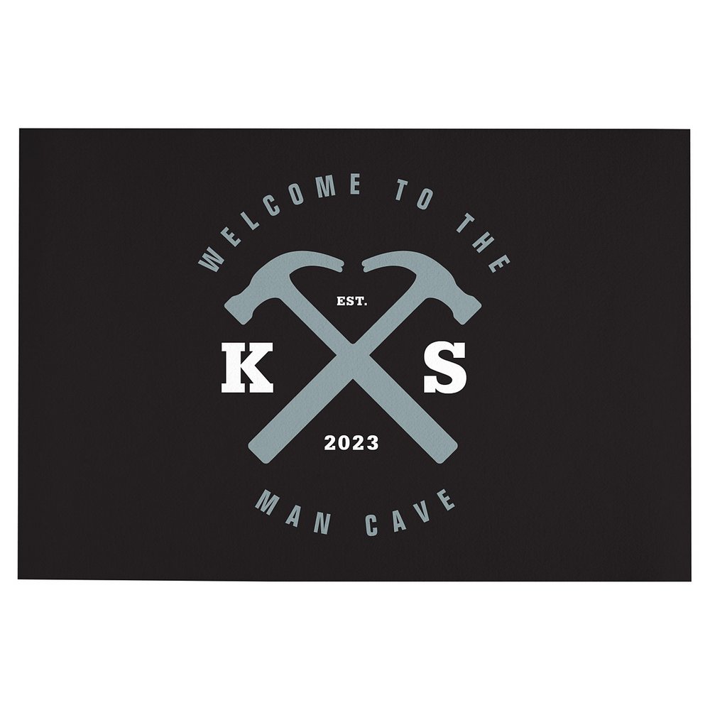 Welcome To The Man Cave Door Mat - 24x36