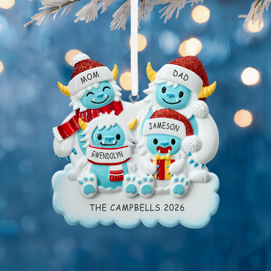 Yeti Family Ornament