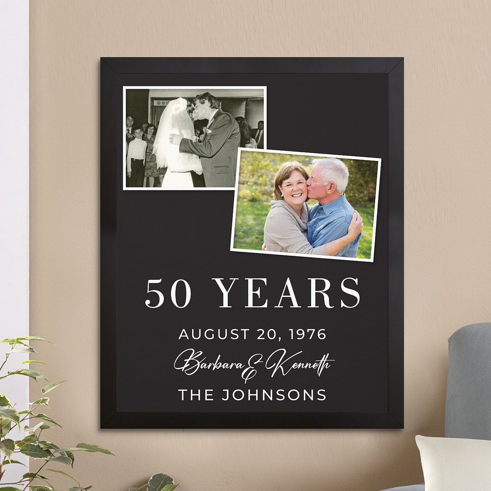 Through The Years Photo Anniversary Canvas
