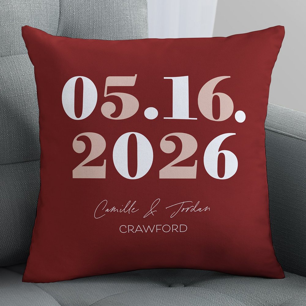 Special Date Throw Pillow
