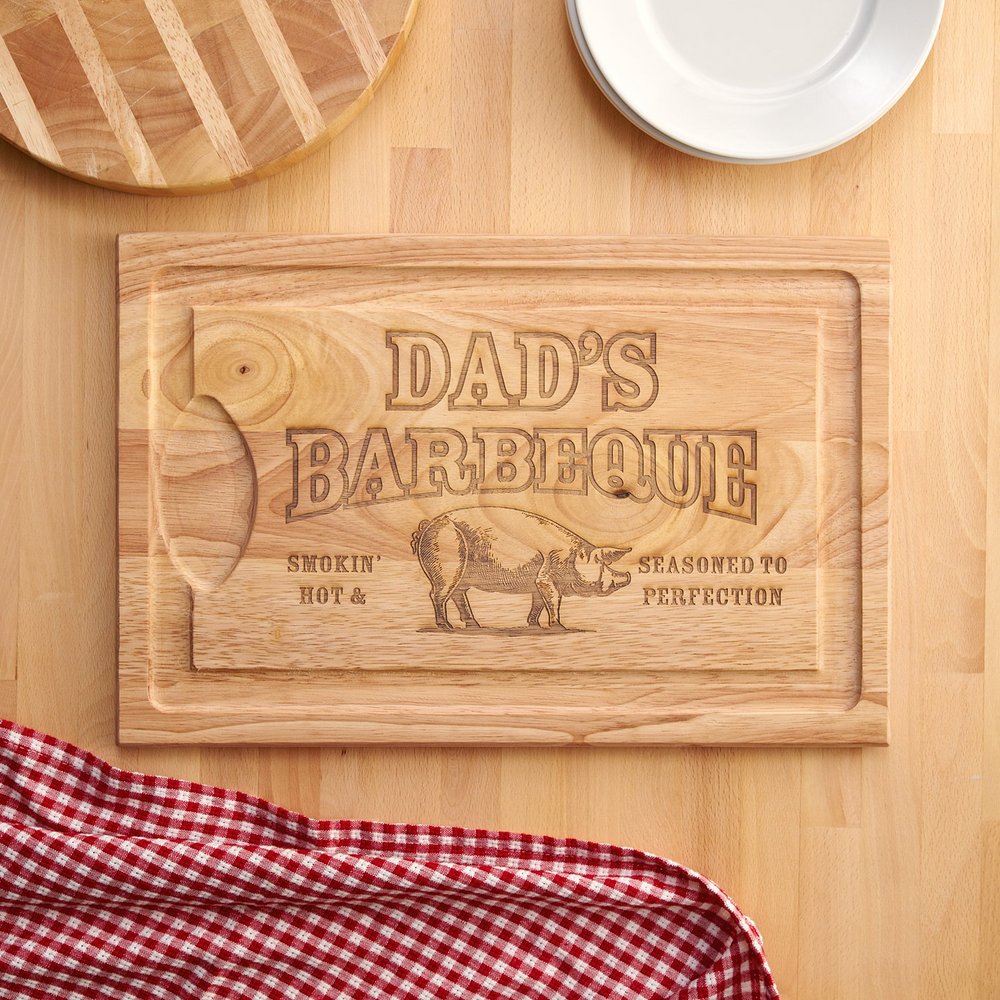 Smokin' Hot BBQ Maple Wood Cutting Board