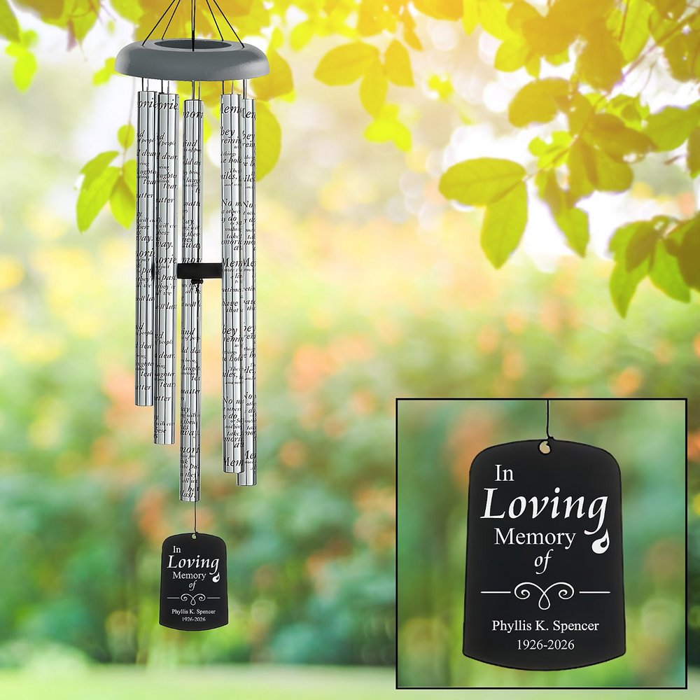They'll Live On In Our Hearts Memorial Chime | Wind Chimes
