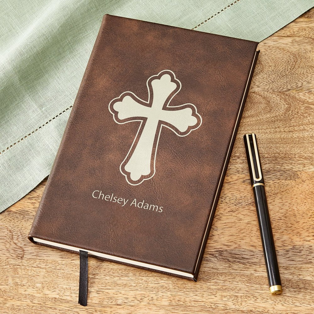 Blessed Thoughts Leather Prayer Journal