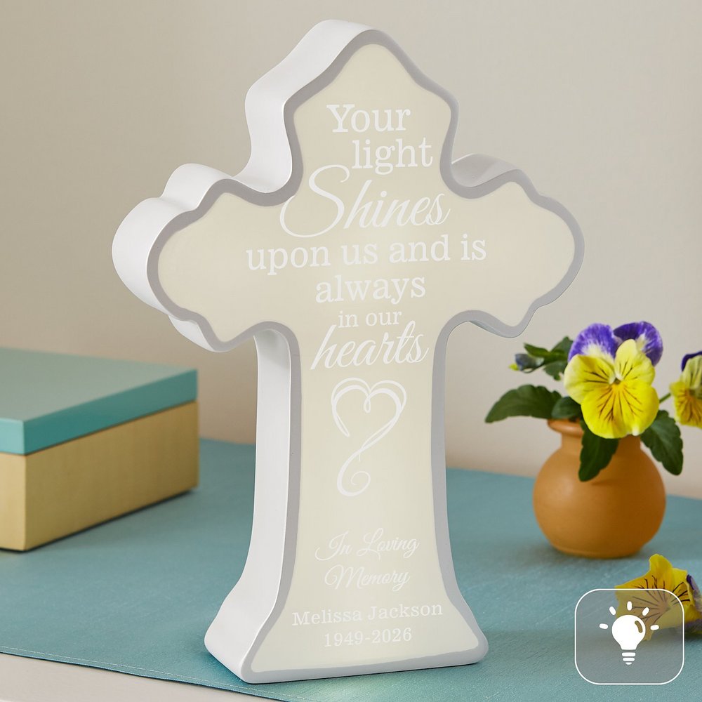 Your Light Shines Lighted Cross